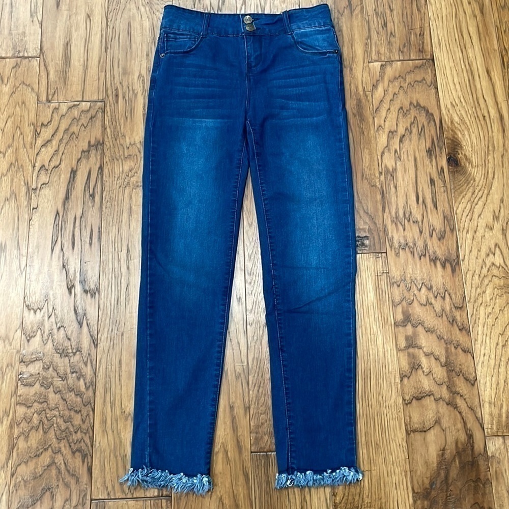 Freestyle Girls size 12 high waist jeans frayed hem